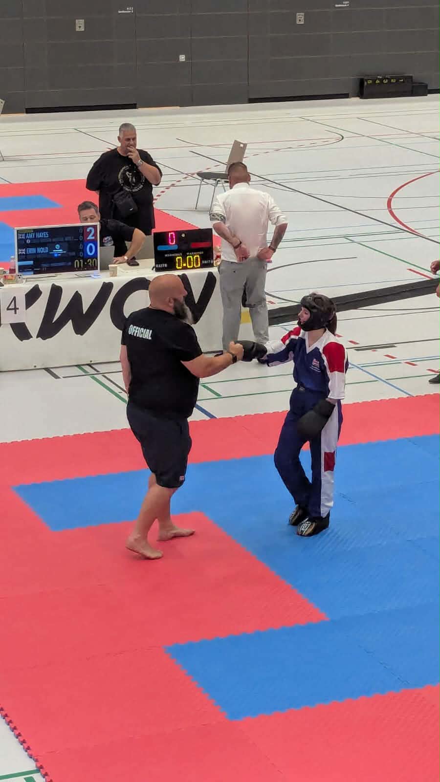 Erin Holdstock competing